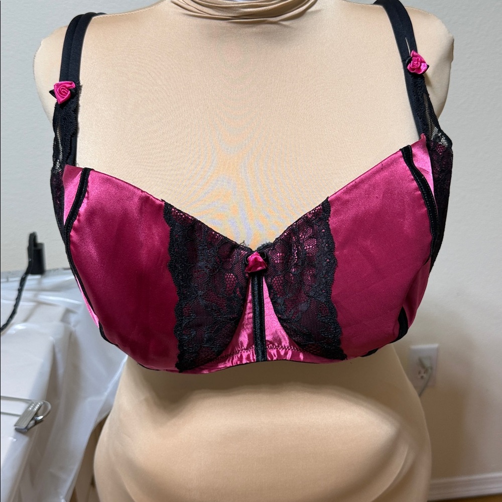 Cacique Black Mesh Detail Bra